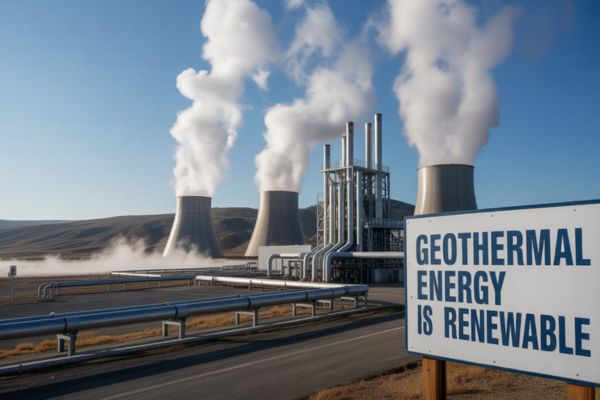 Geothermal energy plant in the United States producing clean and sustainable power