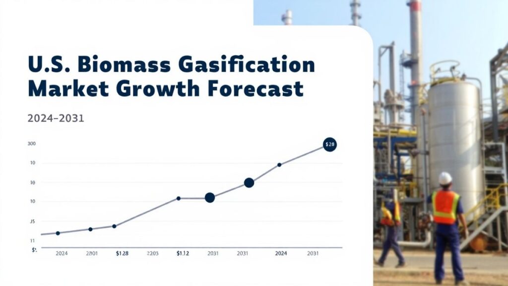 U.S. market growth chart for biomass gasification from 2024 to 2031