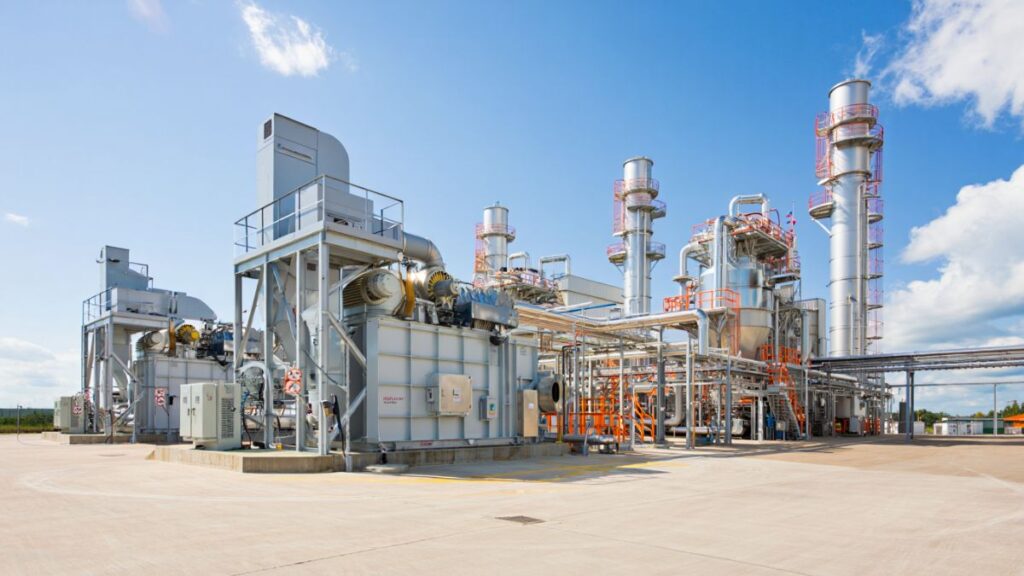 Photo of U.S. biomass power plant technologies including CHP and gasification units