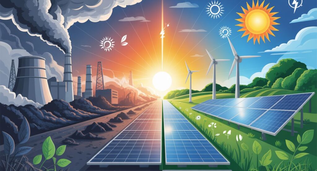 Transition from coal to solar energy