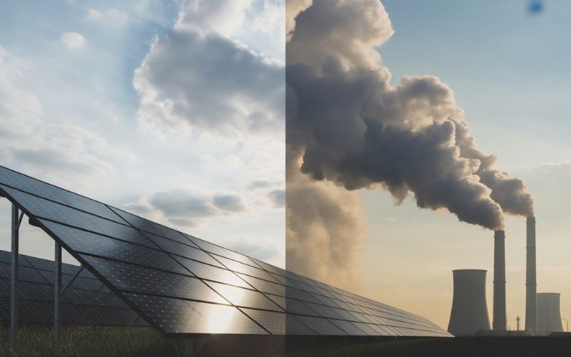 solar-panels-under-clouds-vs-pollution-from-industrial-chimneys-challenges-of-both-energy-types