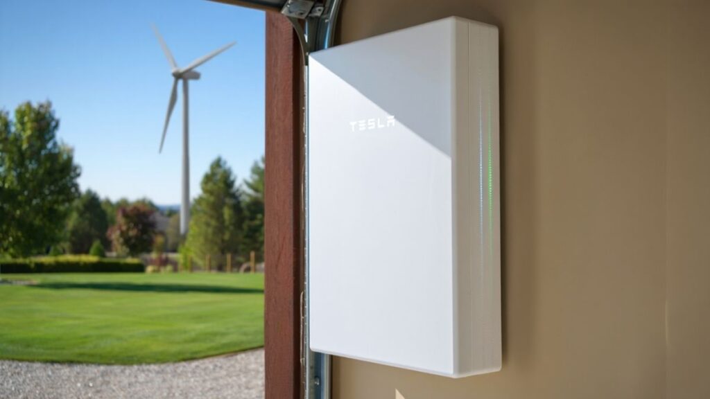 Lithium-ion battery storage for wind energy powering a U.S. home