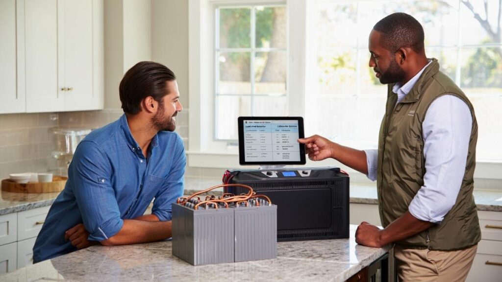 Cost comparison chart of lead-acid vs lithium-ion wind turbine battery storage