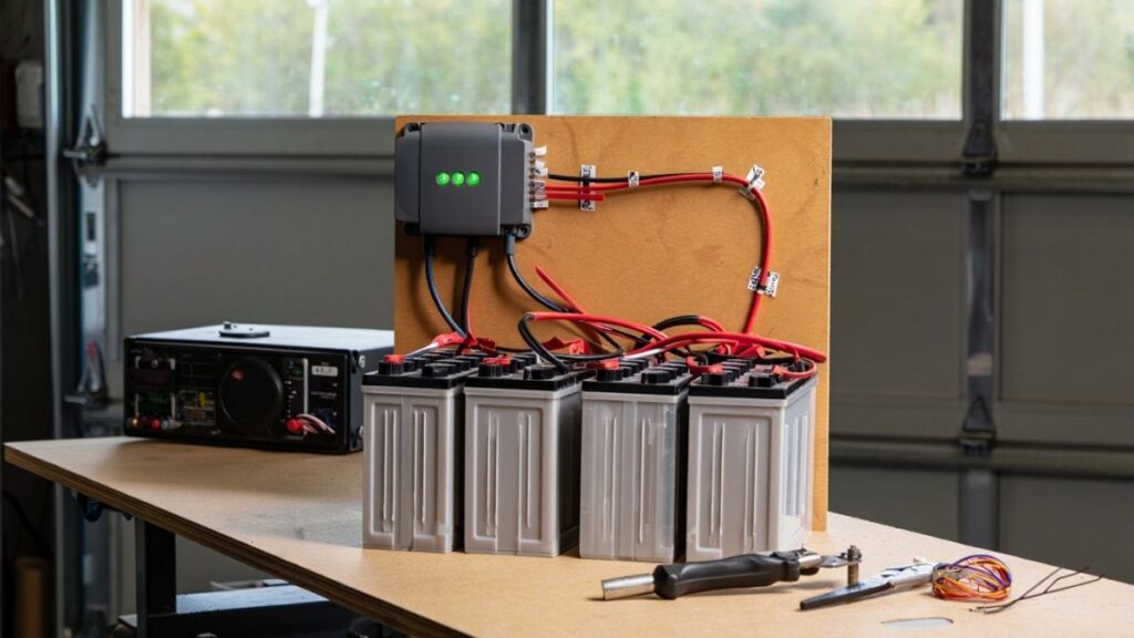 Connecting DIY wind turbine wiring to battery bank with charge controller