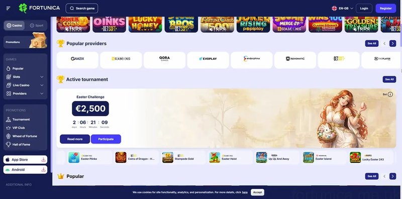A look at fortunica casino online A look at fortunica casino online